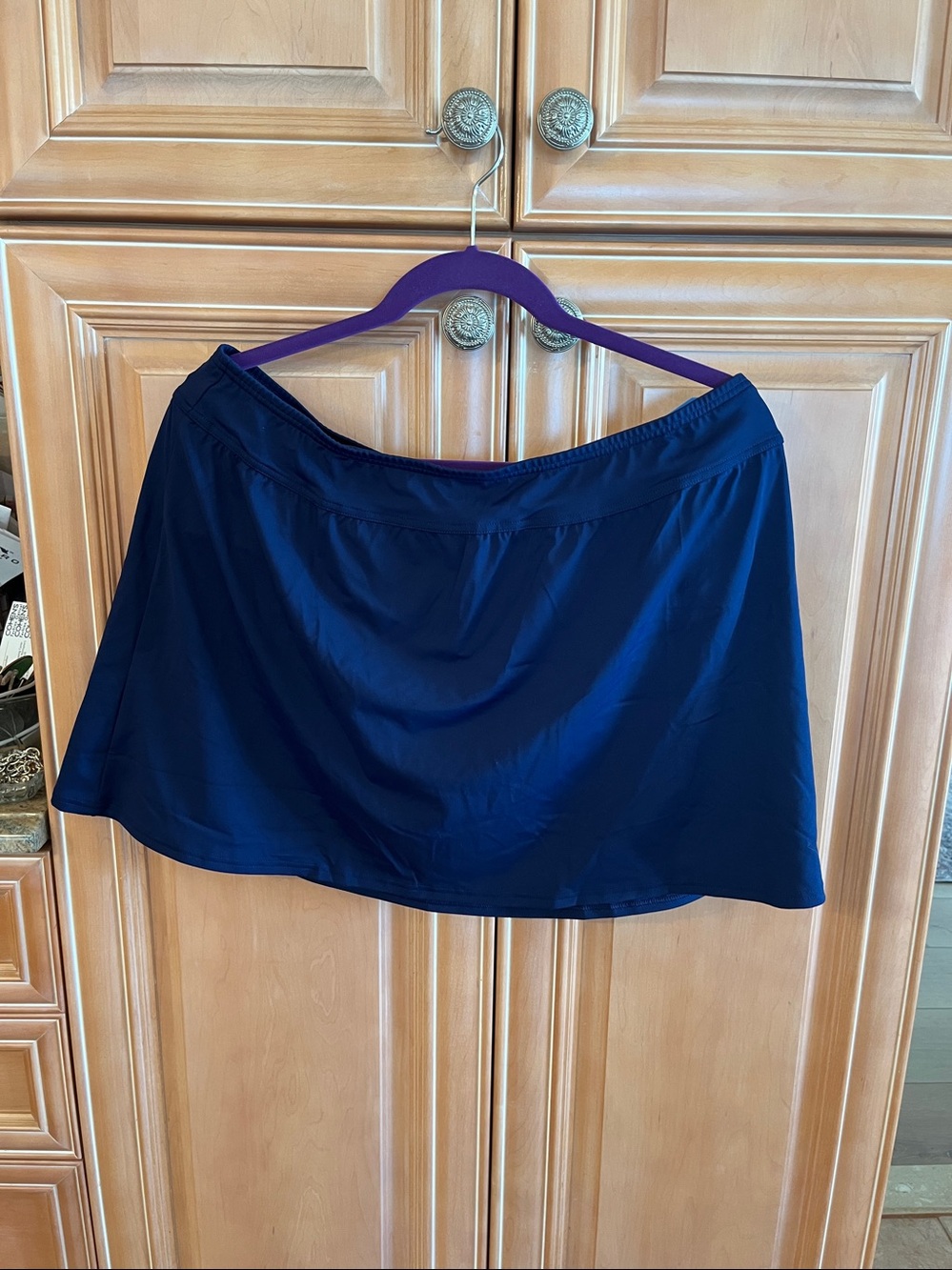 Lands End Navy Blue Two Piece Swimsuit Tankini with Twist Front - Picture 4 of 8
